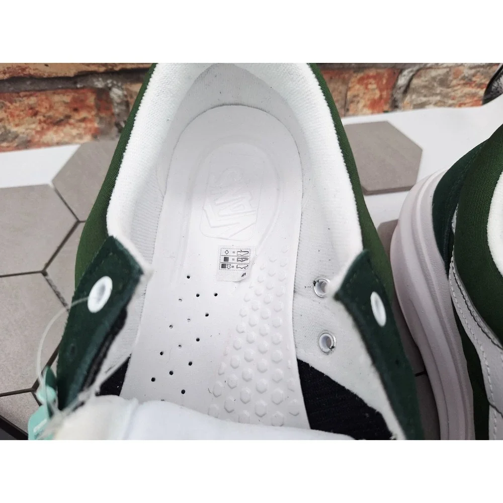 Vans OTW Old Skool Over CC Green White Skate Shoes VN0A7Q5EDGY Men Sz 10 Chunky